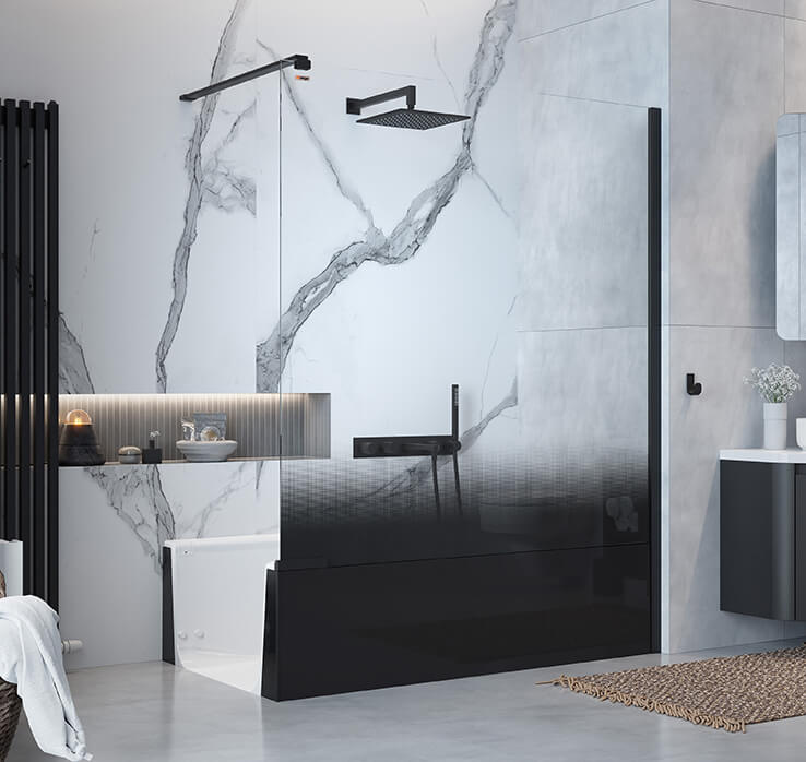 Een veilige inloopdouche voorzien van een speciale antislipvloer, zodat u altijd stevig staat, zelfs als het nat is met zeep.